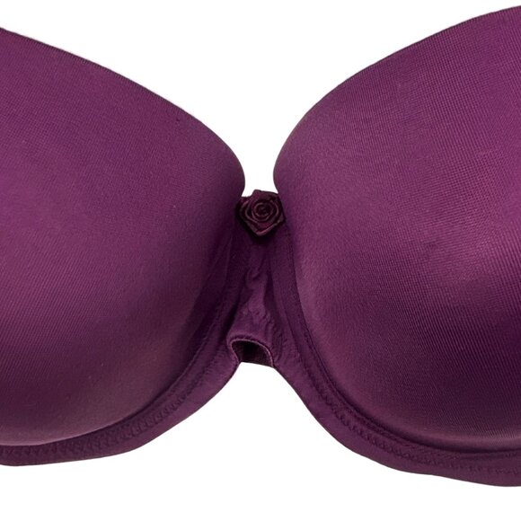 ⭐ NWT Fit Fully Yours Smooth Sweetheart Bra • Deep Purple • 36D ⭐ - Picture 2 of 7